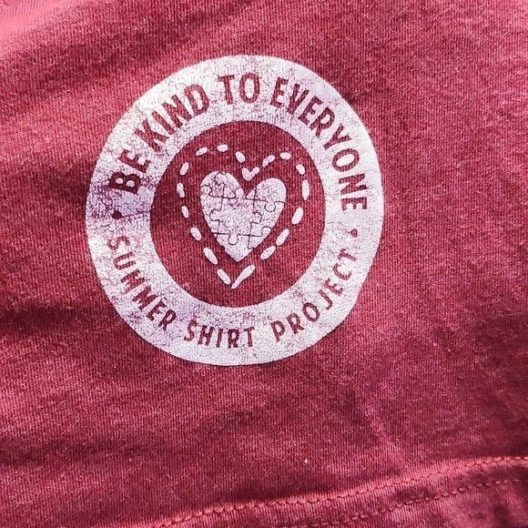 Next Level Let's Taco About Kindness Heather Red Graphic Tee Size 4XL Unisex - Picture 3 of 5